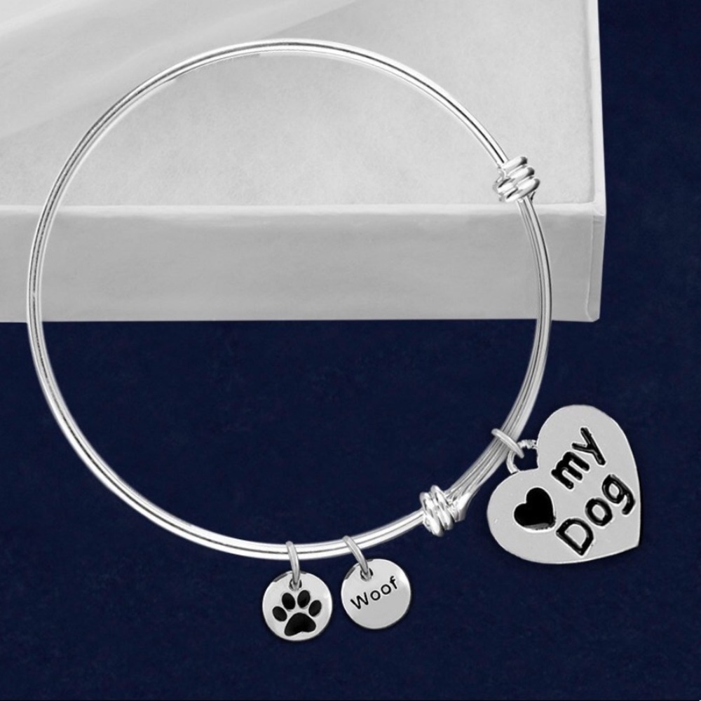 3 FOR $25 • Love My Dog Bangle Bracelet